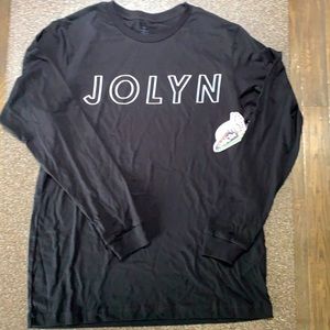 NWT Jolyn Black Long Sleeve T-Shirt. Size M
